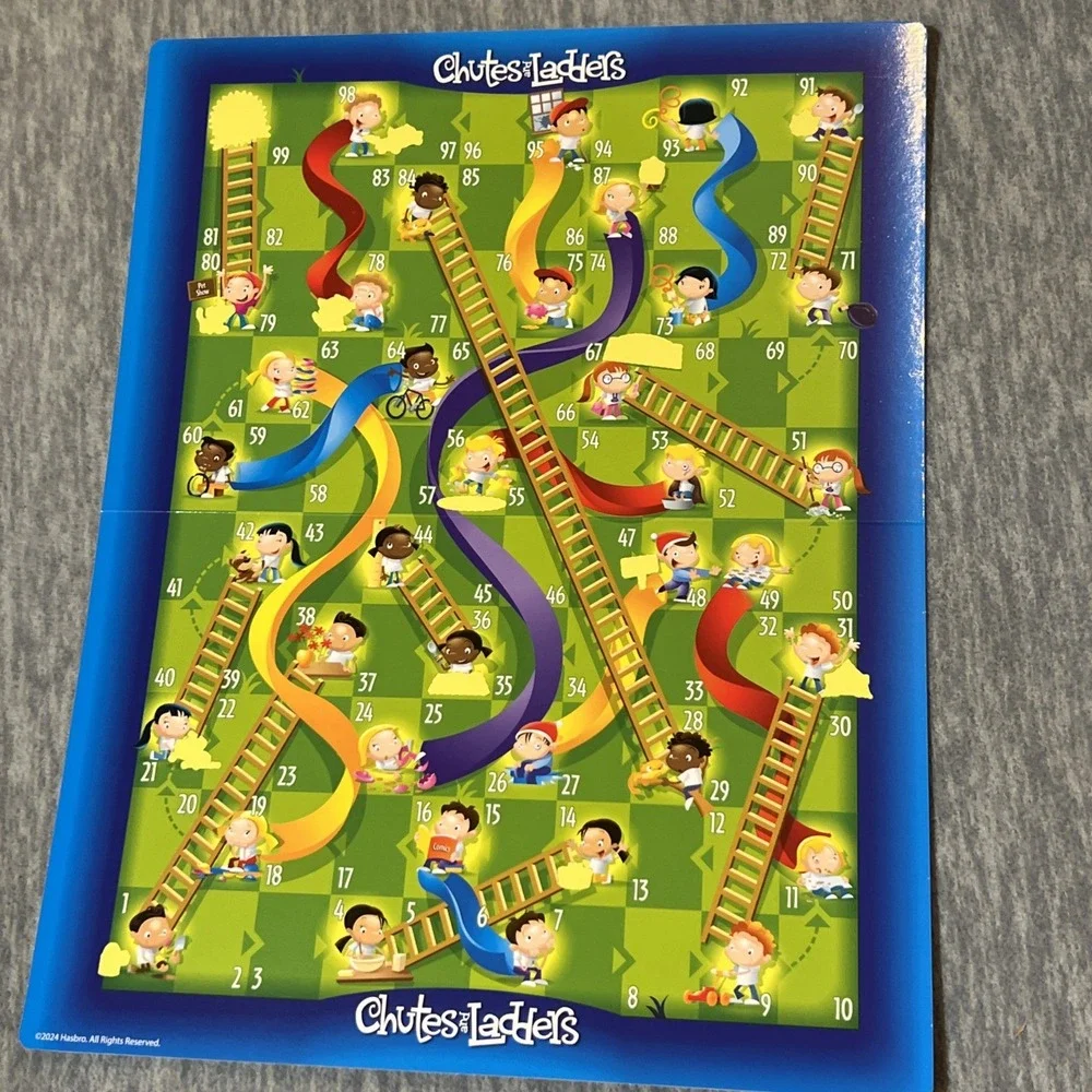 Colorforms 2 in 1 Candy Land Chutes and Ladders Game Toy Ages 3+ Travel Gift New